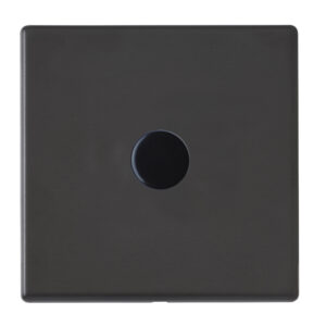 1 gang 250W LED Trailing/Leading Edge Push On/Off Rotary 2 Way Switching Dimmer