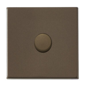 1 gang 250W LED Trailing/Leading Edge Push On/Off Rotary 2 Way Switching Dimmer