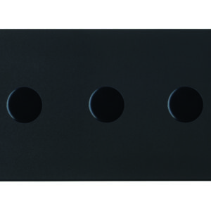 3 gang 250W LED Trailing/Leading Edge Push On/Off Rotary 2 Way Switching Dimmer