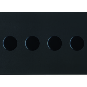4 gang 250W LED Trailing/Leading Edge Push On/Off Rotary 2 Way Switching Dimmer