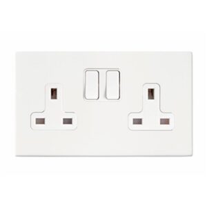 2 gang 13A Double Pole Switched Socket