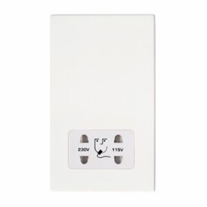 Shaver Dual Voltage Unswitched Socket (Vertically Mounted)