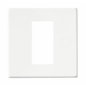 1 gang EuroFix 25x50mm Apertured Plate with Grid