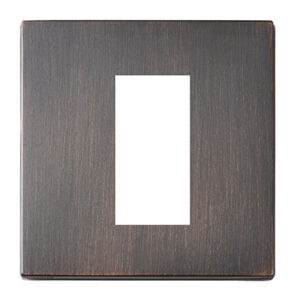 1 gang EuroFix 25x50mm Apertured Plate with Grid