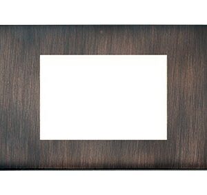 3 gang EuroFix 75x50mm Apertured Plate with Grid