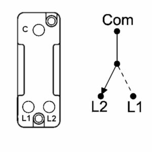 1 gang 20AX Push To Make/Push to Break Retractive FL Rocker