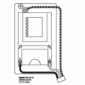 Shaver Dual Voltage Unswitched Socket (Vertically Mounted)