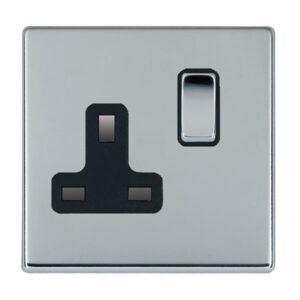 1 gang 13A Double Pole Switched Socket