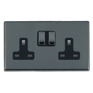 2 gang 13A Double Pole Switched Socket
