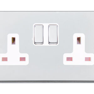 2 gang 13A Double Pole Switched Socket