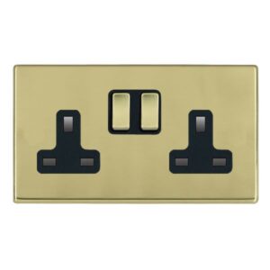 2 gang 13A Double Pole Switched Socket
