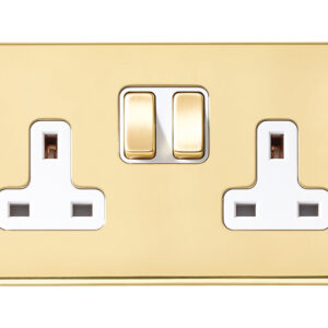 2 gang 13A Double Pole Switched Socket