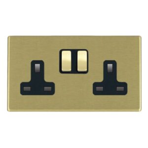 2 gang 13A Double Pole Switched Socket