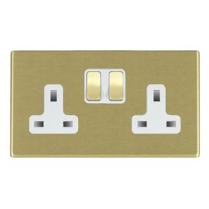 2 gang 13A Double Pole Switched Socket