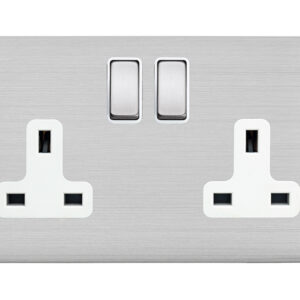 2 gang 13A Double Pole Switched Socket