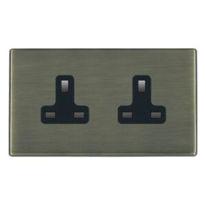 2 gang 13A Unswitched Socket