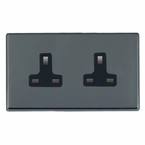 2 gang 13A Unswitched Socket