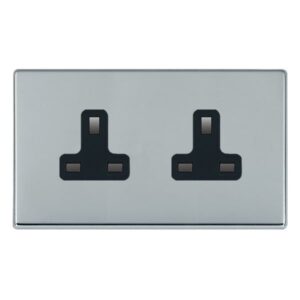2 gang 13A Unswitched Socket