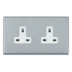 2 gang 13A Unswitched Socket