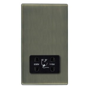 Shaver Dual Voltage Unswitched Socket (Vertically Mounted)