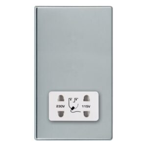 Shaver Dual Voltage Unswitched Socket (Vertically Mounted)