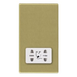 Shaver Dual Voltage Unswitched Socket (Vertically Mounted)