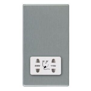 Shaver Dual Voltage Unswitched Socket (Vertically Mounted)