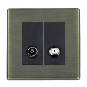 2 gang Non-Isolated TV+Satellite 2in/2out