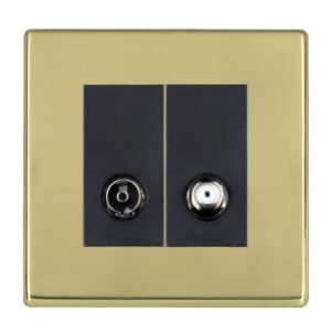 2 gang Non-Isolated TV+Satellite 2in/2out