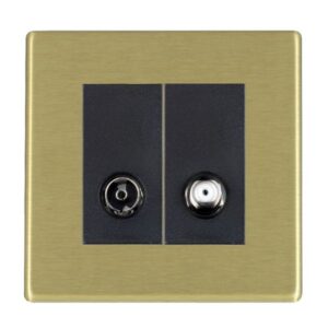 2 gang Non-Isolated TV+Satellite 2in/2out