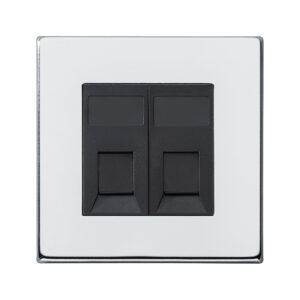 2 gang RJ12 Outlet - Unshielded