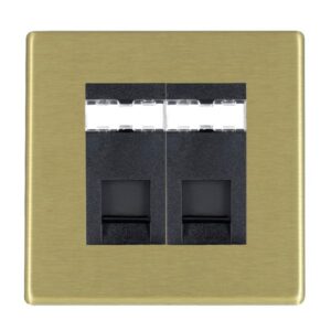 2 gang RJ12 Outlet - Unshielded