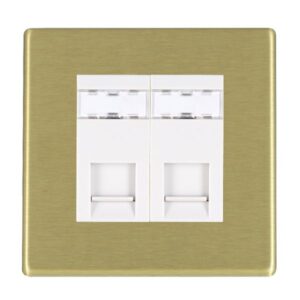 2 gang RJ12 Outlet - Unshielded