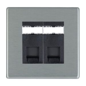 2 gang RJ12 Outlet - Unshielded