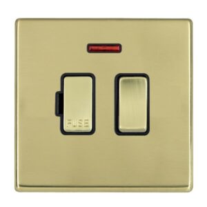 1 gang 13A Double Pole Fused Spur + Neon