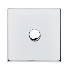 1 gang 100W LED Trailing/Leading Edge Push On/Off Rotary 2 Way Switching Dimmer