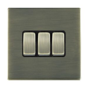 3 gang 10AX 2 Way Rocker