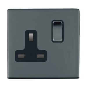1 gang 13A Double Pole Switched Socket