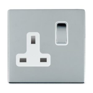 1 gang 13A Double Pole Switched Socket