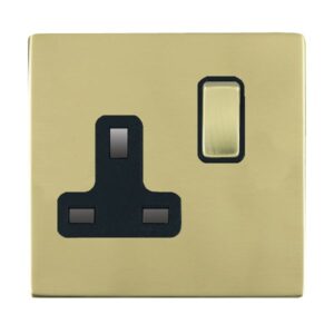 1 gang 13A Double Pole Switched Socket