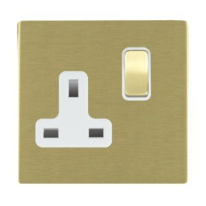 1 gang 13A Double Pole Switched Socket