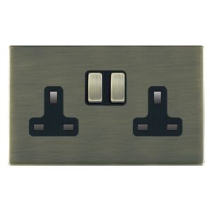 2 gang 13A Double Pole Switched Socket