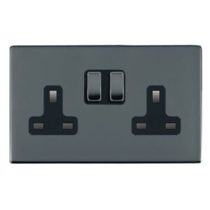 2 gang 13A Double Pole Switched Socket