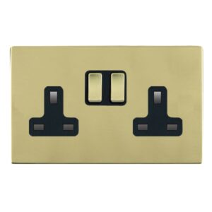 2 gang 13A Double Pole Switched Socket