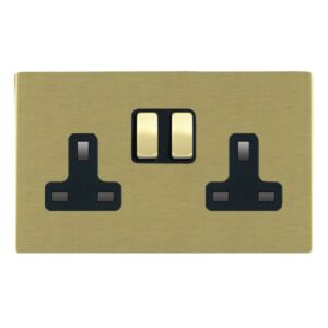 2 gang 13A Double Pole Switched Socket