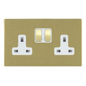 2 gang 13A Double Pole Switched Socket