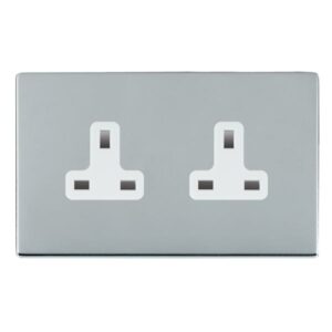 2 gang 13A Unswitched Socket