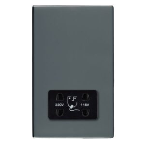 Shaver Dual Voltage Unswitched Socket (Vertically Mounted)