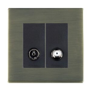 2 gang Non-Isolated TV+Satellite 2in/2out