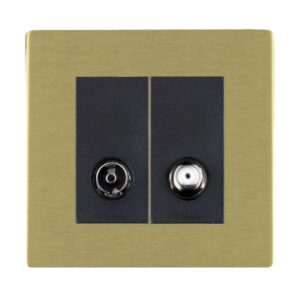 2 gang Non-Isolated TV+Satellite 2in/2out